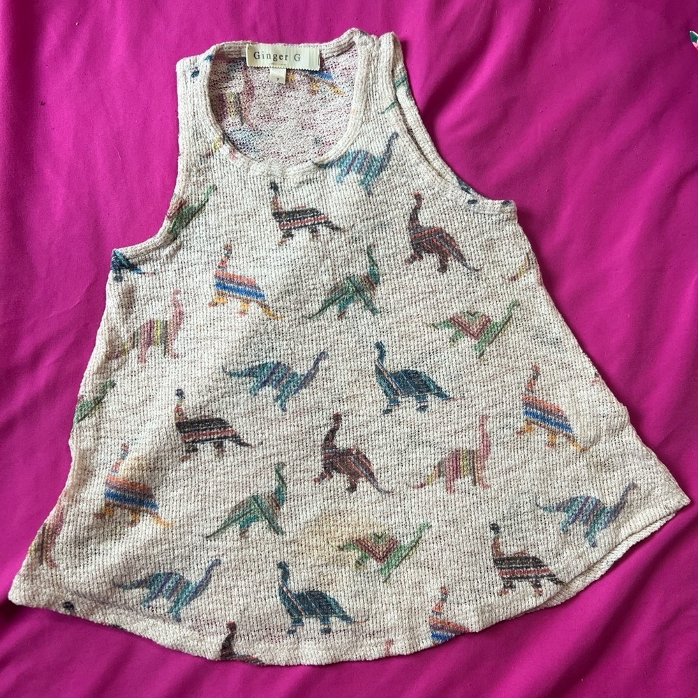 #4 Ginger G Dino tank